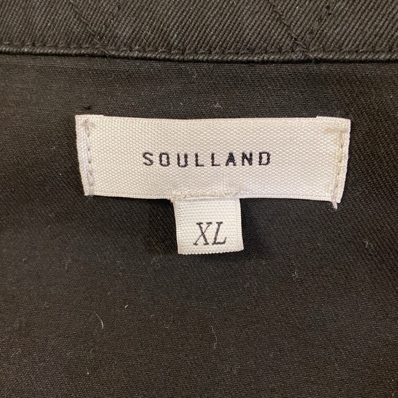 SOULLAND BLACK DENIM JACKET - Picture 9 of 11